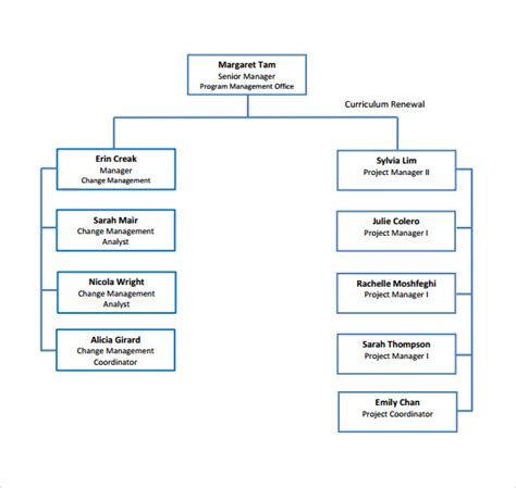 12 Project Organization Chart Templates to Download | Sample Templates