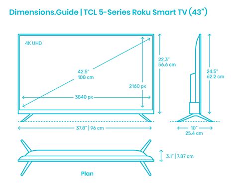 55 Inch Tv Dimensions Chart