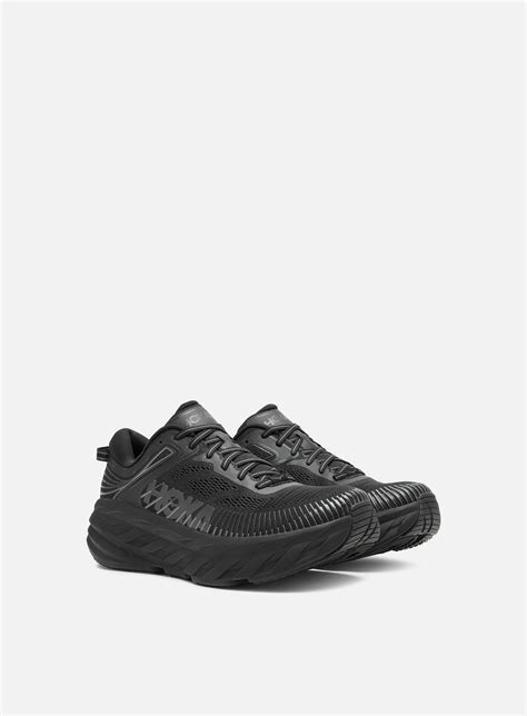 Hoka Bondi 7 Black/Black Men's | Shop online on SPECTRUM