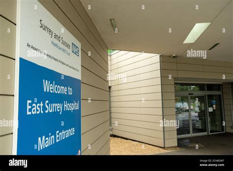 East Surrey Hospital, NHS Hospital in Surrey south east England Stock ...