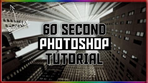 How to quickly make a thumbnail border in Photoshop - YouTube