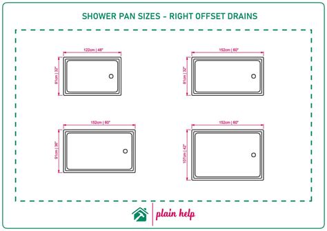 Standard Shower Pan & Base Sizes [Diagrams Included]