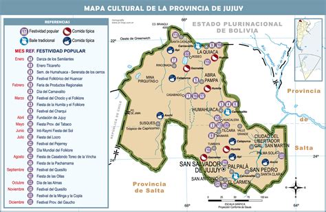 Cultural map of the Province of Jujuy | Gifex