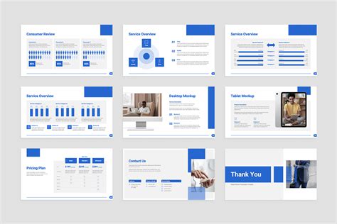 Project Review PowerPoint Presentation Template - Graphue