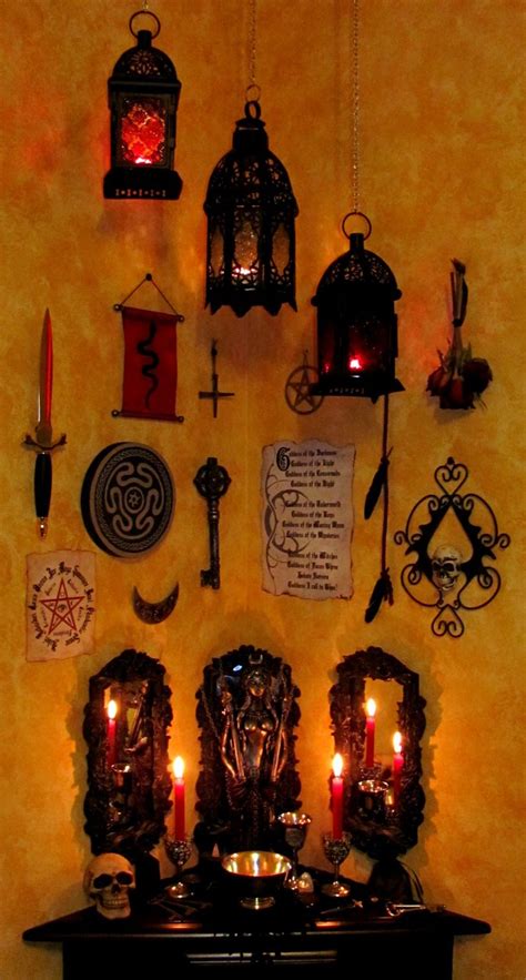 Tools on the wall above the altar - great idea! Right where you need ...