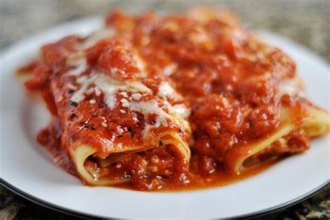 Manicotti with Marinara Sauce: Little Italy's Recipe by Borgatti's - La ...