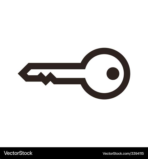 Key symbol Royalty Free Vector Image - VectorStock