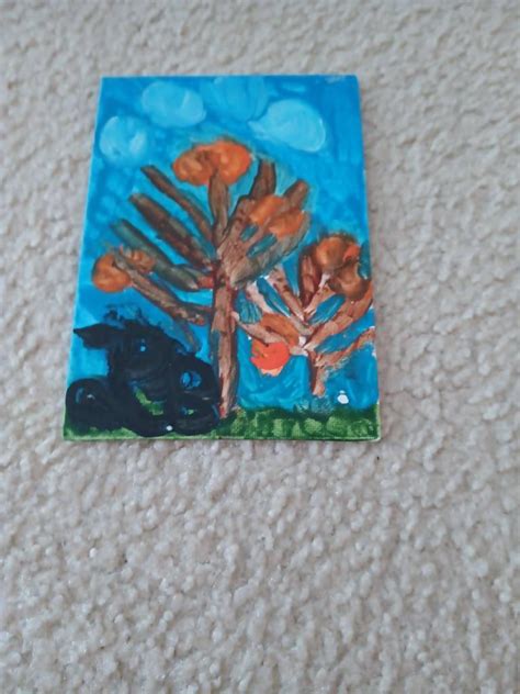 Orange trees with clouds painting by seplaw21 on DeviantArt