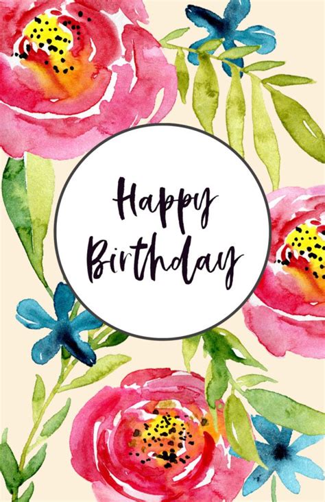 Free Printable Birthday Cards - Paper Trail Design | Happy birthday ...