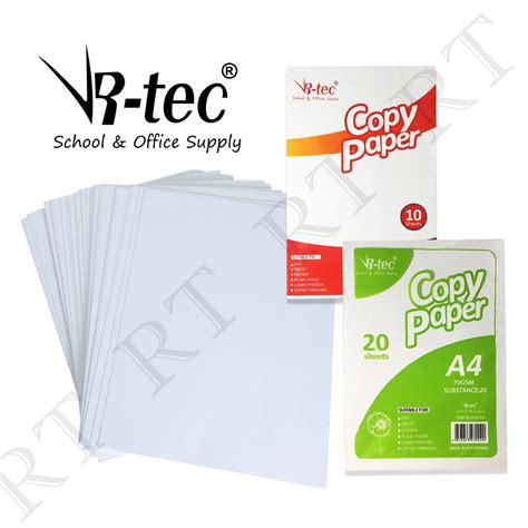 10/20 Sheets A4/Short/Long Copy Paper, Photocopy Paper, Printing Paper ...