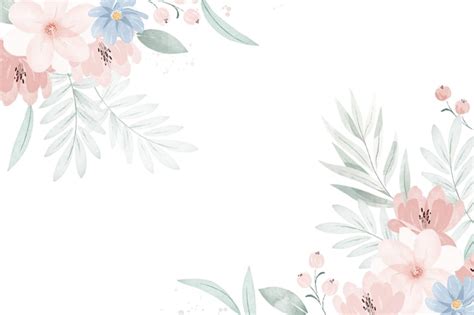 Free Vector | Hand painted watercolor floral background