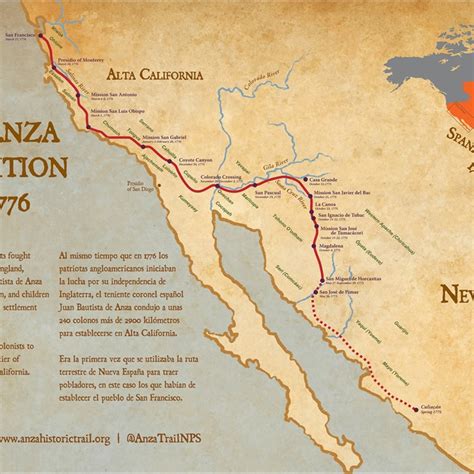 Map of the Anza Expedition 1775-1776 · Santa Clara University Digital ...