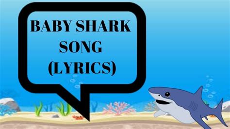 Baby shark song (lyrics) 😄 - YouTube