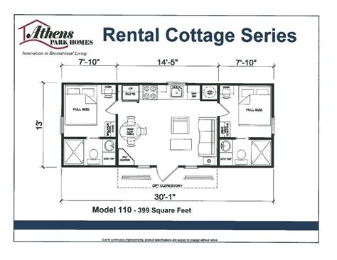 Park Model Homes Floor Plans - Good Colors For Rooms