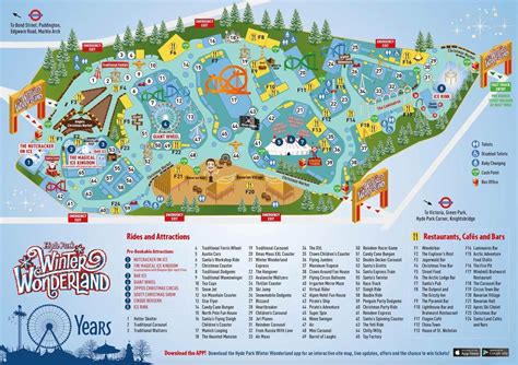 Hyde Park Winter Wonderland Map - Terminal Map