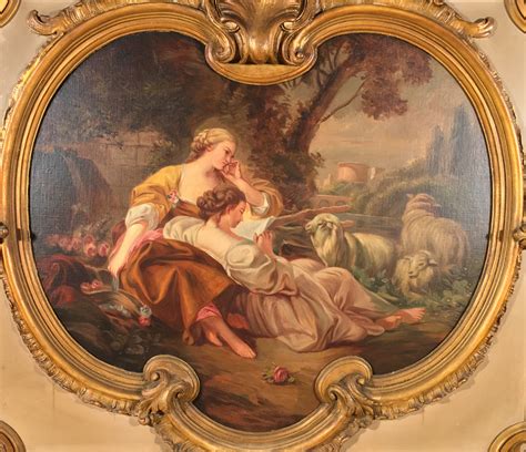 Pair Italian Rococo paintings | www.ClaudiaCollections.com