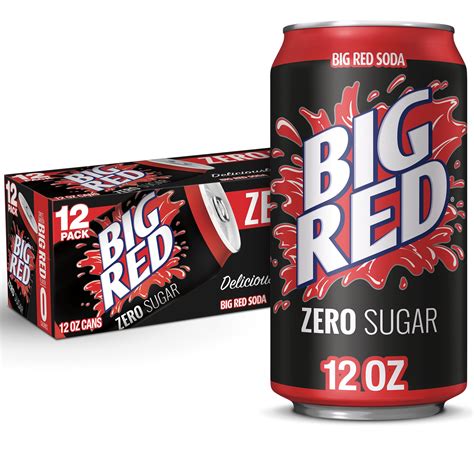 Big Red Zero Sugar Cream Soda Pop, 12 Fl Oz, 12 Pack Cans - Walmart.com