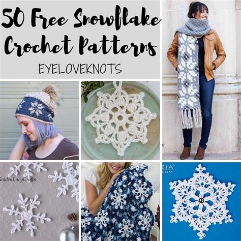 50 Free Snowflake Crochet Patterns - EyeLoveKnots