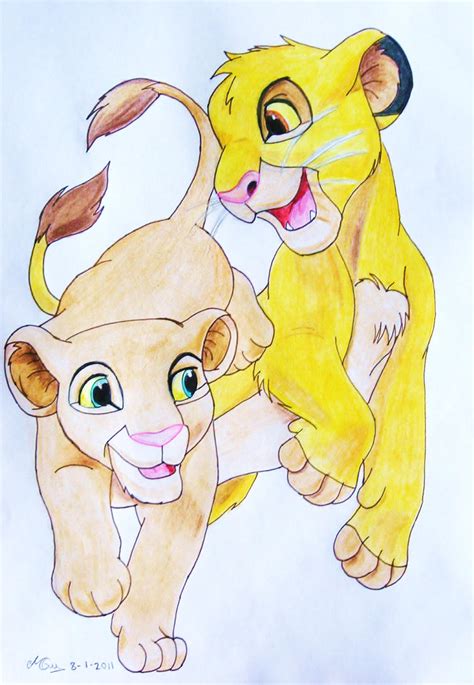 Simba and Nala cubs by meegythemoo on DeviantArt