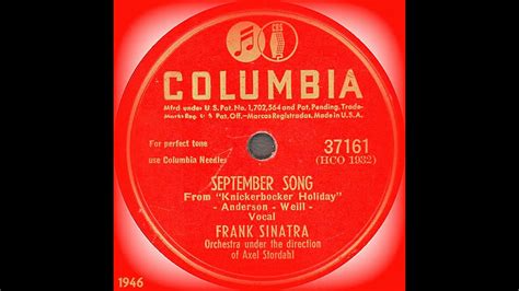 Frank Sinatra - September Song - YouTube