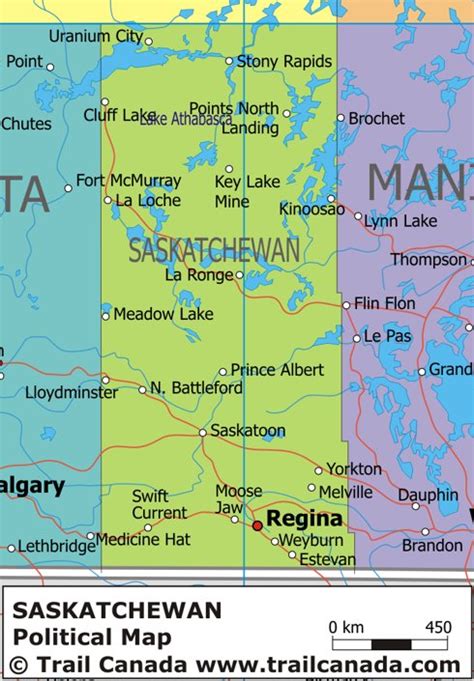 Map Of Saskatchewan Canada