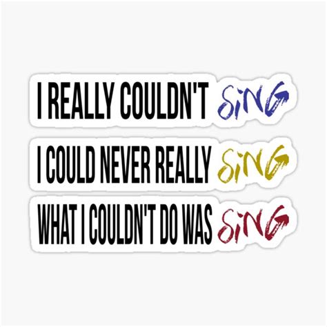 "Sing!" Sticker for Sale by blue-jay- | Redbubble