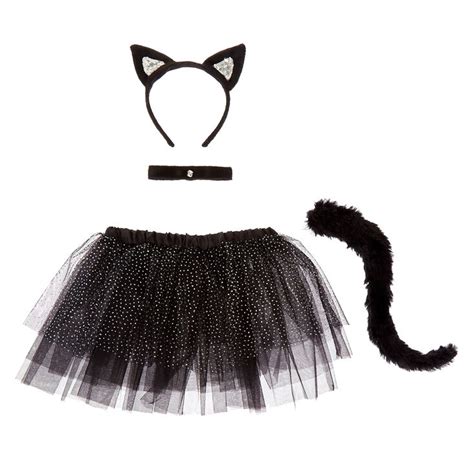 Claire's Club Cat Dress Up Set - Black, 4 Pack | Claire's