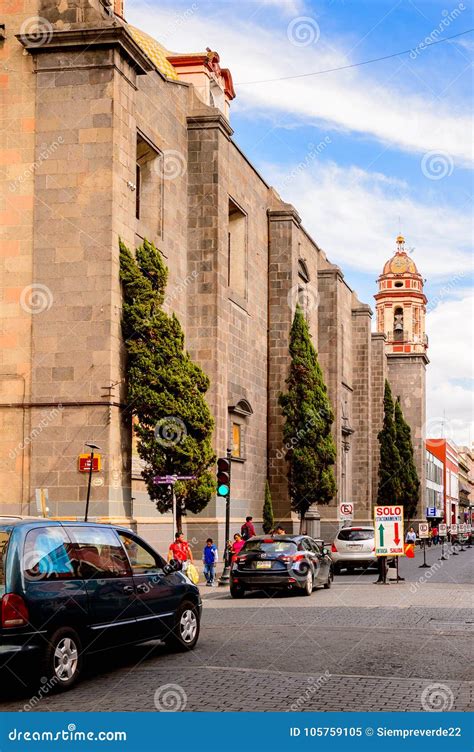 Architecture of Puebla, Mexico Editorial Image - Image of religion ...