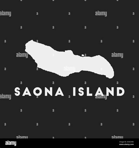 Saona Island icon. Map on dark background. Stylish Saona Island map ...