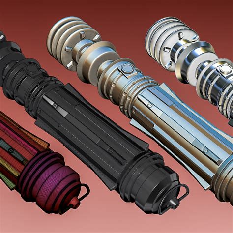 Leia Organa's Lightsaber | CGTrader