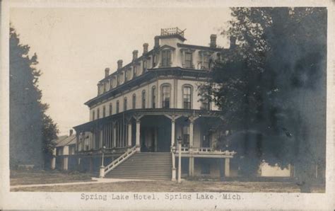 Spring Lake Hotel Michigan Postcard