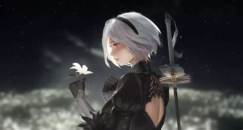 Live wallpaper 2B Voice of Memories - Nier Automata 4K download on ...