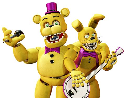 Fredbear And Spring Bonnie by e74444444444 on DeviantArt