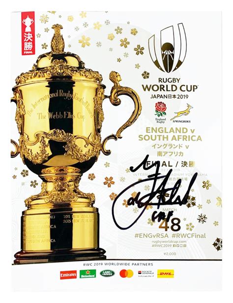 Autographed Faf De Klerk Programme - Rugby World Cup Final 2019