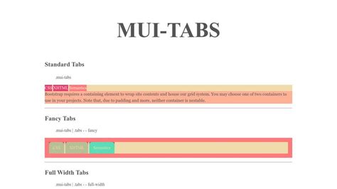 MUI-TABS