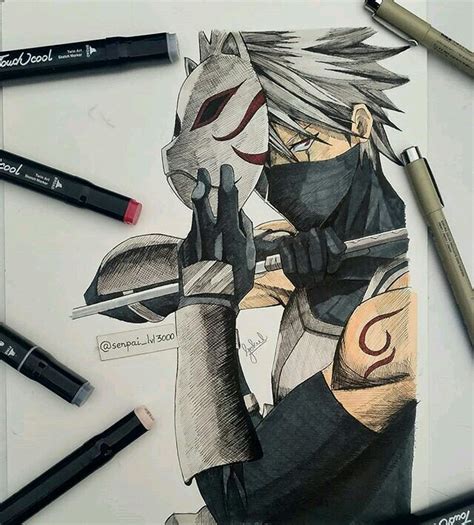 Kakashi Drawing | Naruto Amino