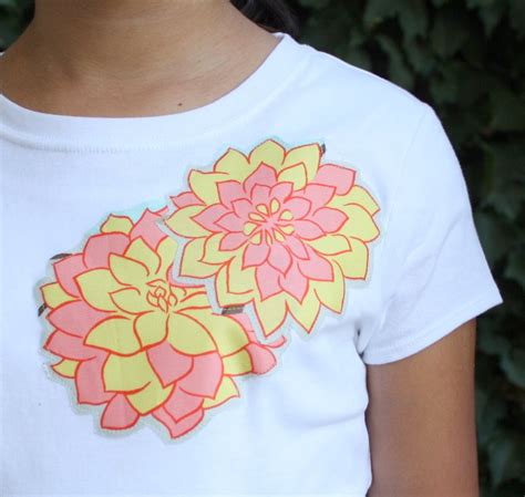 Easy Applique T-shirt - Diary of a Quilter - a quilt blog