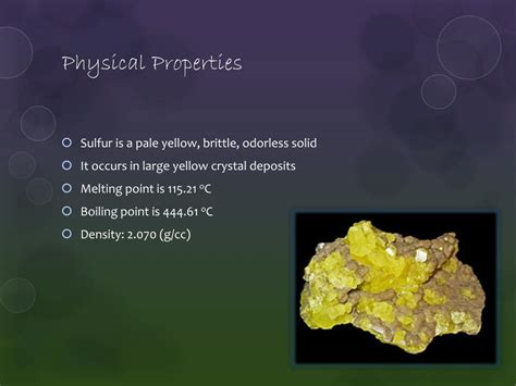 PPT - Sulfur PowerPoint Presentation, free download - ID:2067668