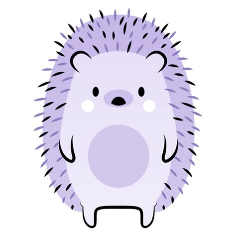 Purple Hedgehog Sticker - Sticker Mania