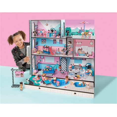 L.O.L. Surprise! OMG House - New Real Wood Doll House with Over 85 ...