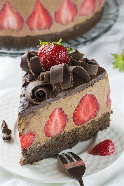 Strawberry Chocolate Cake | Chocolate Dessert Recipes – OMG Chocolate ...