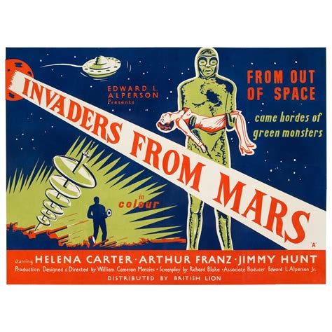 "Invaders From Mars" Original Vintage Movie Poster, British, 1954 For ...