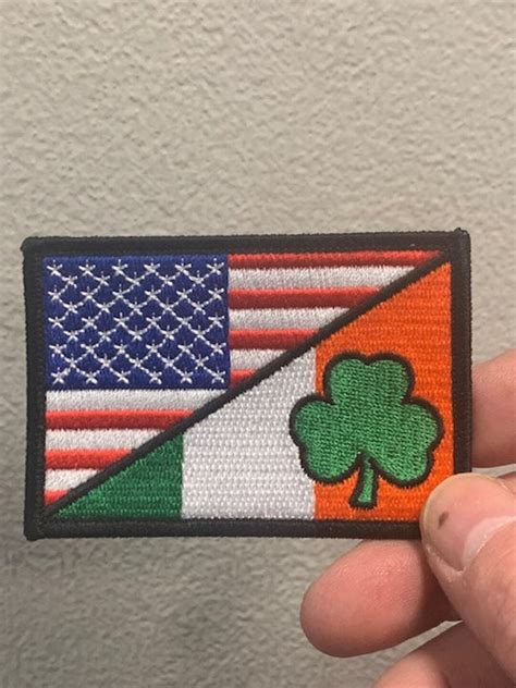 American / Irish Flag Patch - Etsy