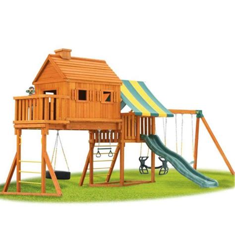 Eastern Jungle Gym - Fantasy Tree House With Slides & Tents