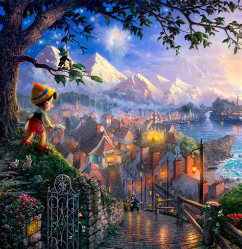 Snow White Thomas Kinkade Disney Paintings - Our goal in creating this ...