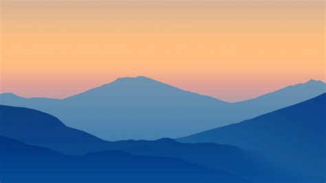 Download Nature's beauty - a colorful minimalist vector art mountain ...