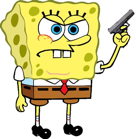 SpongeBob SquarePants got a gun by TheCoolGuy21 on DeviantArt