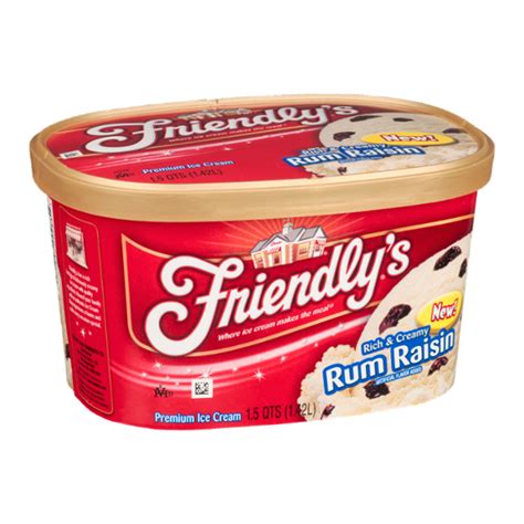 Friendly's Rich & Creamy Rum Raisin Premium Ice Cream Reviews 2020