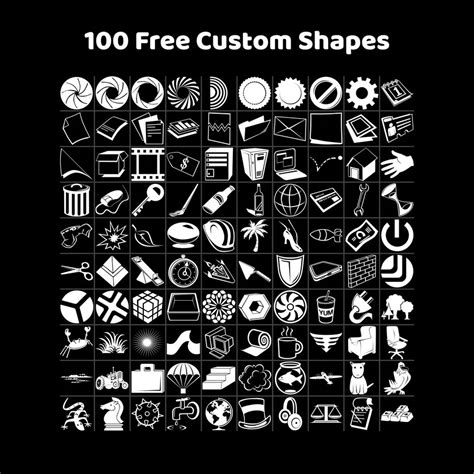 Nate's Shapes - Photoshop custom shapes