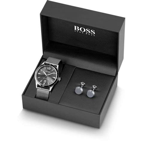 Hugo Boss Watch and Cufflinks Gift Set